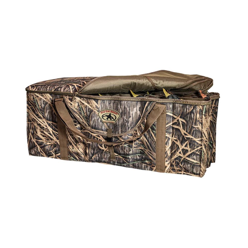 Rig Em Right 12-Slot Deluxe Duck Decoy Bag - Mossy Oak Orig Shadowgrass