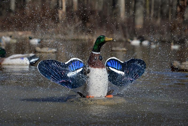 Higdon Outdoors XS Splashing Flasher Mallard Drake 12V with timer